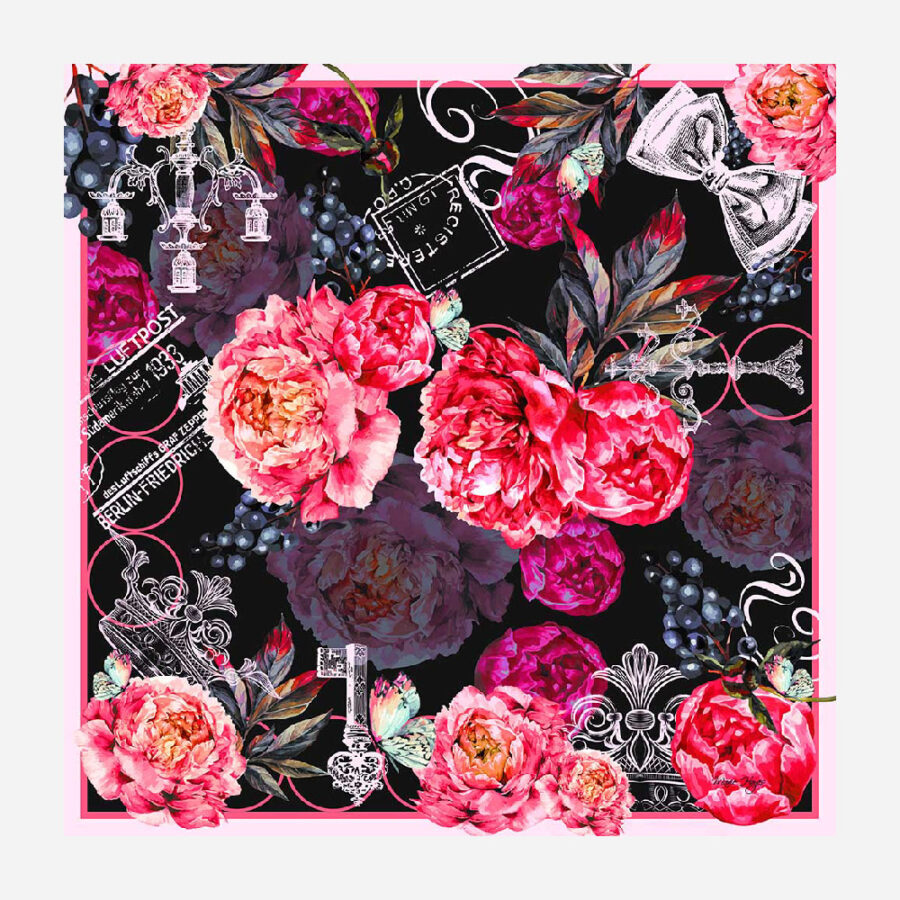 90 x 90 Silk Scarf